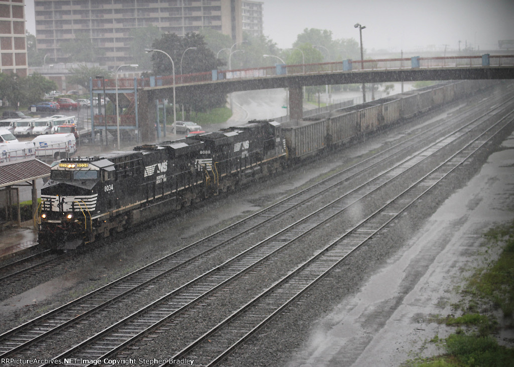 Empty coal train